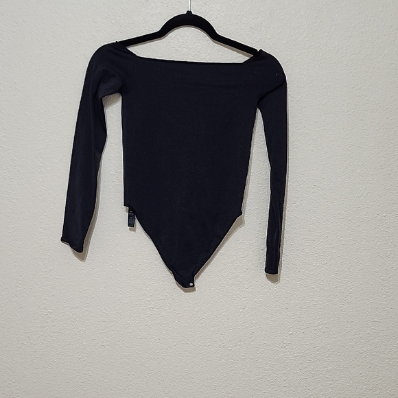 SKIMS Tops - SKIMS Black Long Sleeve Bodysuit